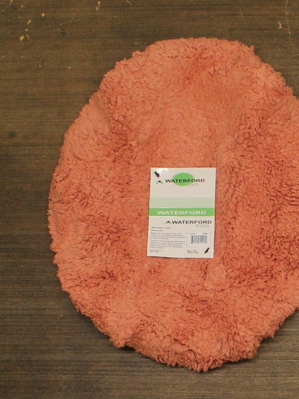 NWT Home Weavers Plush Toilet Lid Cover Coral Red Orange 18x18